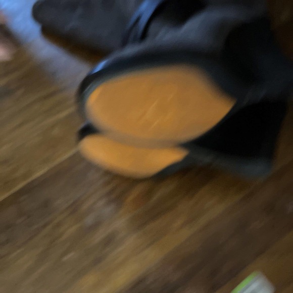 You by Crocs Dark Brown Suede Tall Boots Wedge Heels Womens 8 - Picture 6 of 7